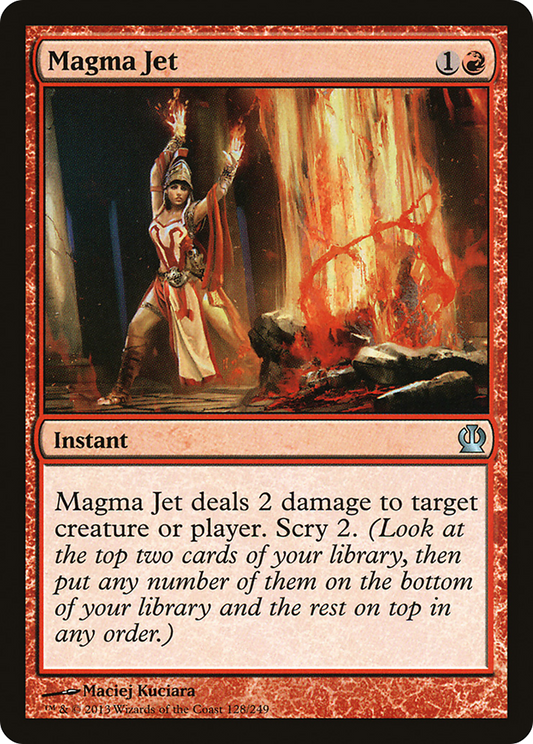 Magma Jet (THS-128) - Theros - Premium MTG Single from Wizards of the Coast - Just $0.08! Shop now at Game Crave Tournament Store