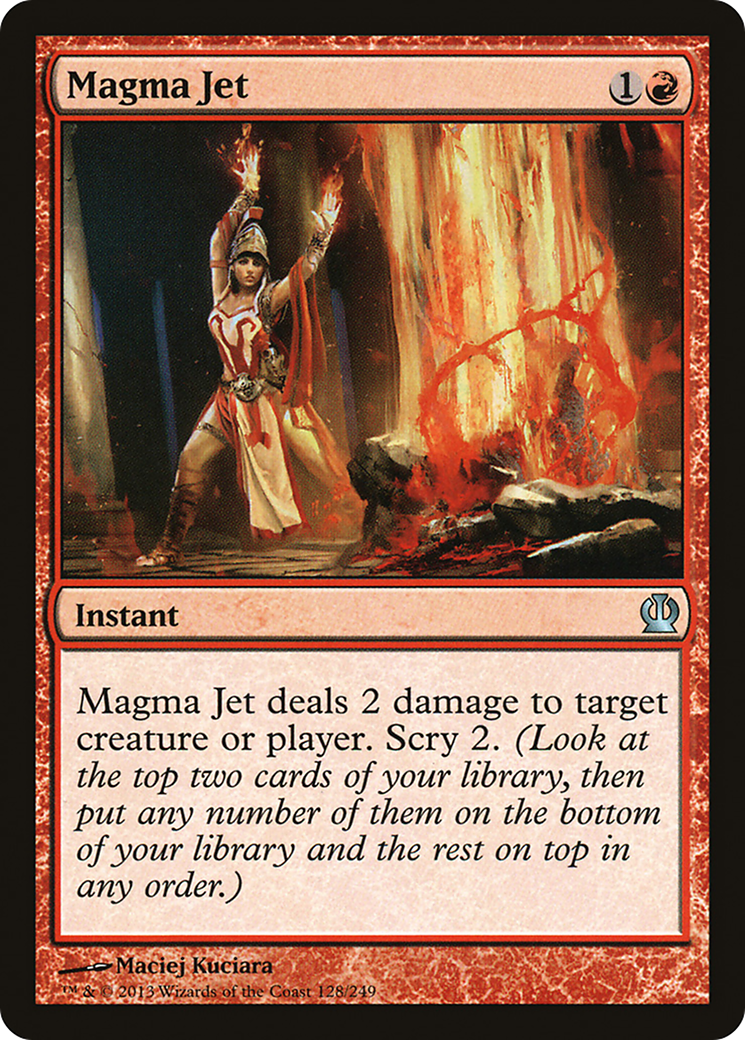 Magma Jet (THS-128) - Theros Foil - Premium MTG Single from Wizards of the Coast - Just $0.10! Shop now at Game Crave Tournament Store