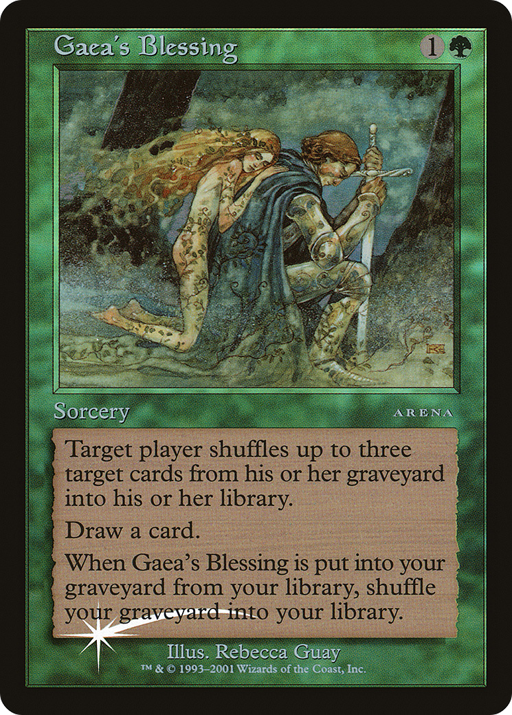 Gaea's Blessing (PAL01-012) - Arena League 2001 Foil - Premium MTG Single from Wizards of the Coast - Just $9.57! Shop now at Game Crave Tournament Store