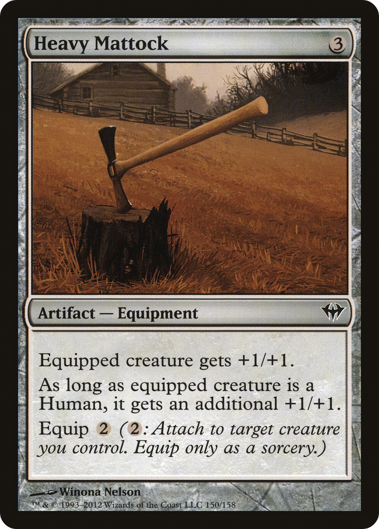 Heavy Mattock (DKA-150) - Dark Ascension - Premium MTG Single from Wizards of the Coast - Just $0.08! Shop now at Game Crave Tournament Store