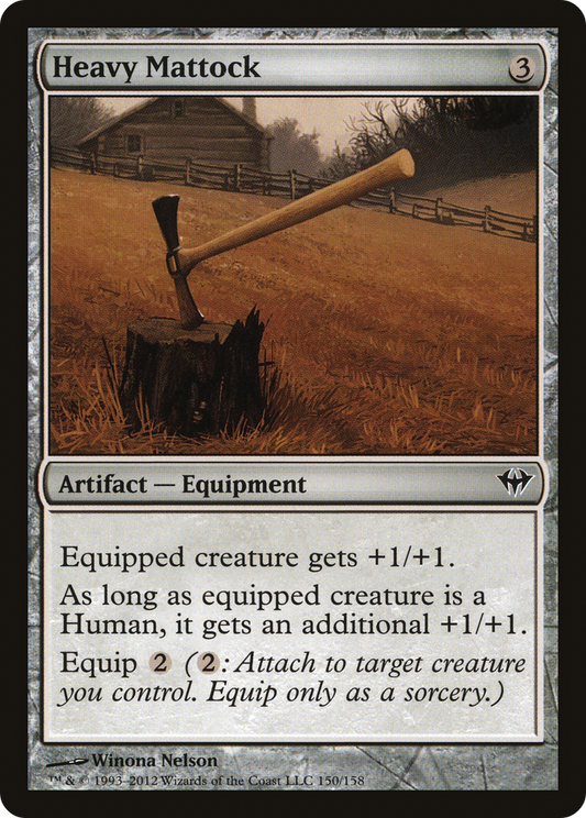 Heavy Mattock (DKA-150) - Dark Ascension - Premium MTG Single from Wizards of the Coast - Just $0.08! Shop now at Game Crave Tournament Store