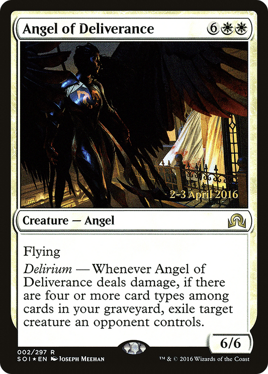 Angel of Deliverance (PSOI-02S) - Shadows over Innistrad Promos Foil - Premium MTG Single from Wizards of the Coast - Just $0.10! Shop now at Game Crave Tournament Store