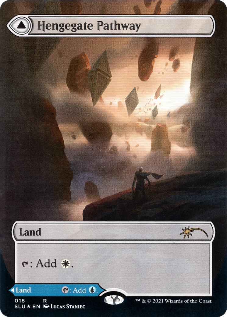 Hengegate Pathway // Mistgate Pathway (SLU-018) - Secret Lair: Ultimate Edition: (Showcase) (Borderless) Foil - Premium MTG Single from Wizards of the Coast - Just $1.54! Shop now at Game Crave Tournament Store