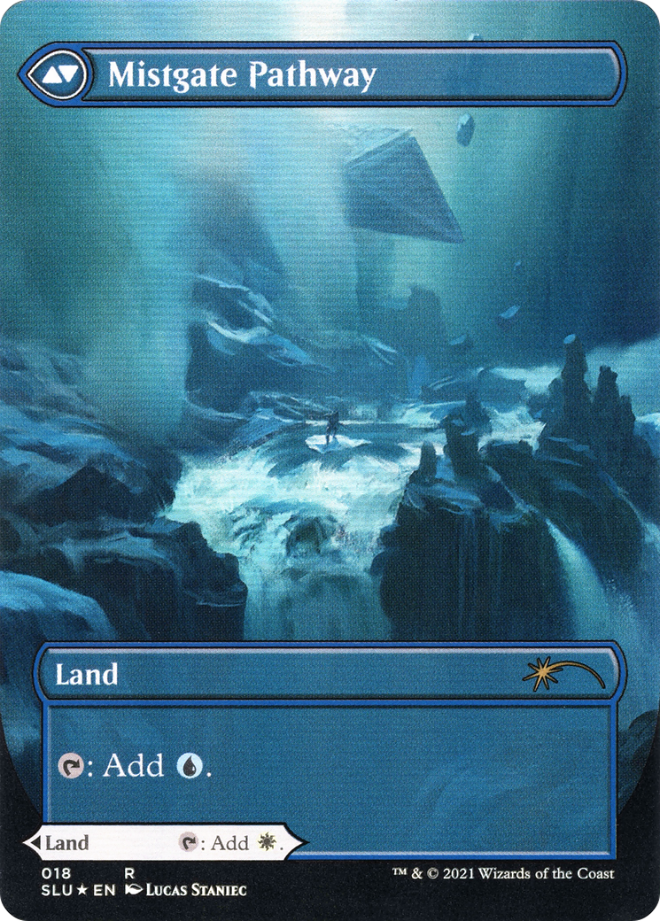 Hengegate Pathway // Mistgate Pathway (SLU-018) - Secret Lair: Ultimate Edition: (Showcase) (Borderless) Foil - Premium MTG Single from Wizards of the Coast - Just $1.54! Shop now at Game Crave Tournament Store