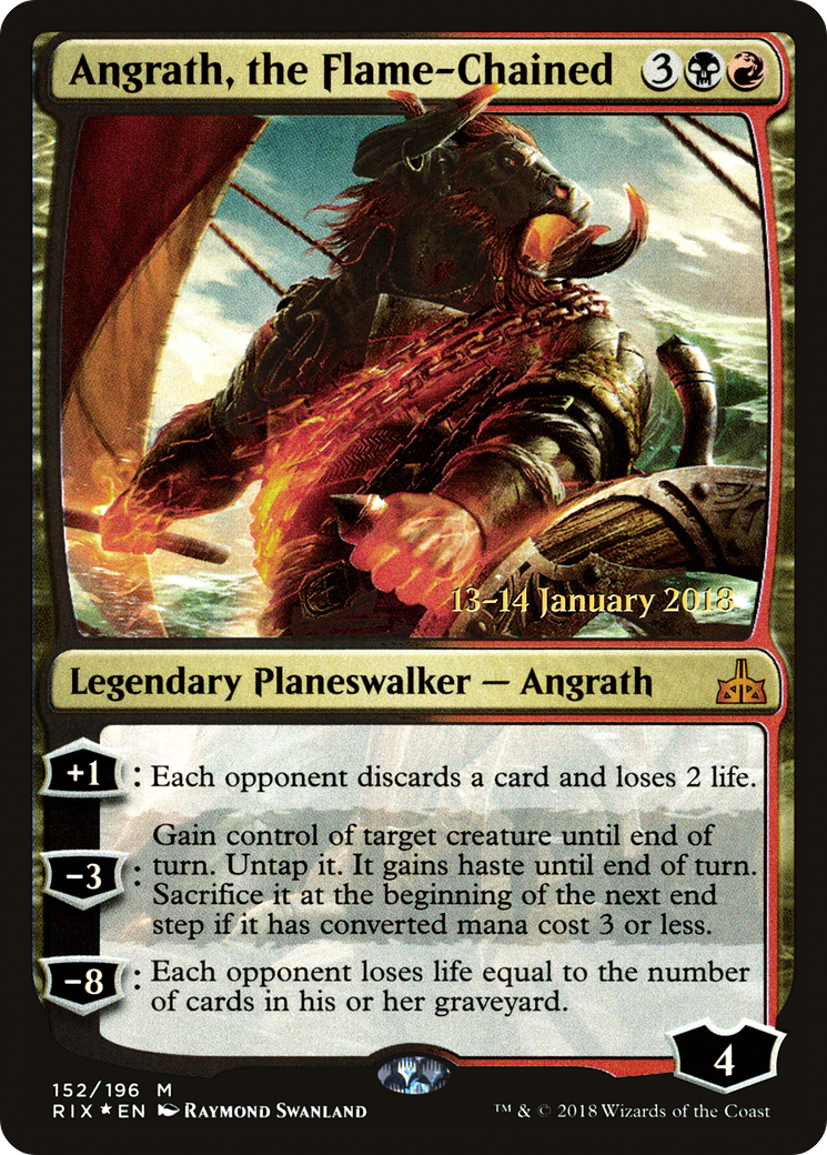 Angrath, the Flame-Chained (PRIX-152S) - Rivals of Ixalan Promos Foil - Premium MTG Single from Wizards of the Coast - Just $0.68! Shop now at Game Crave Tournament Store