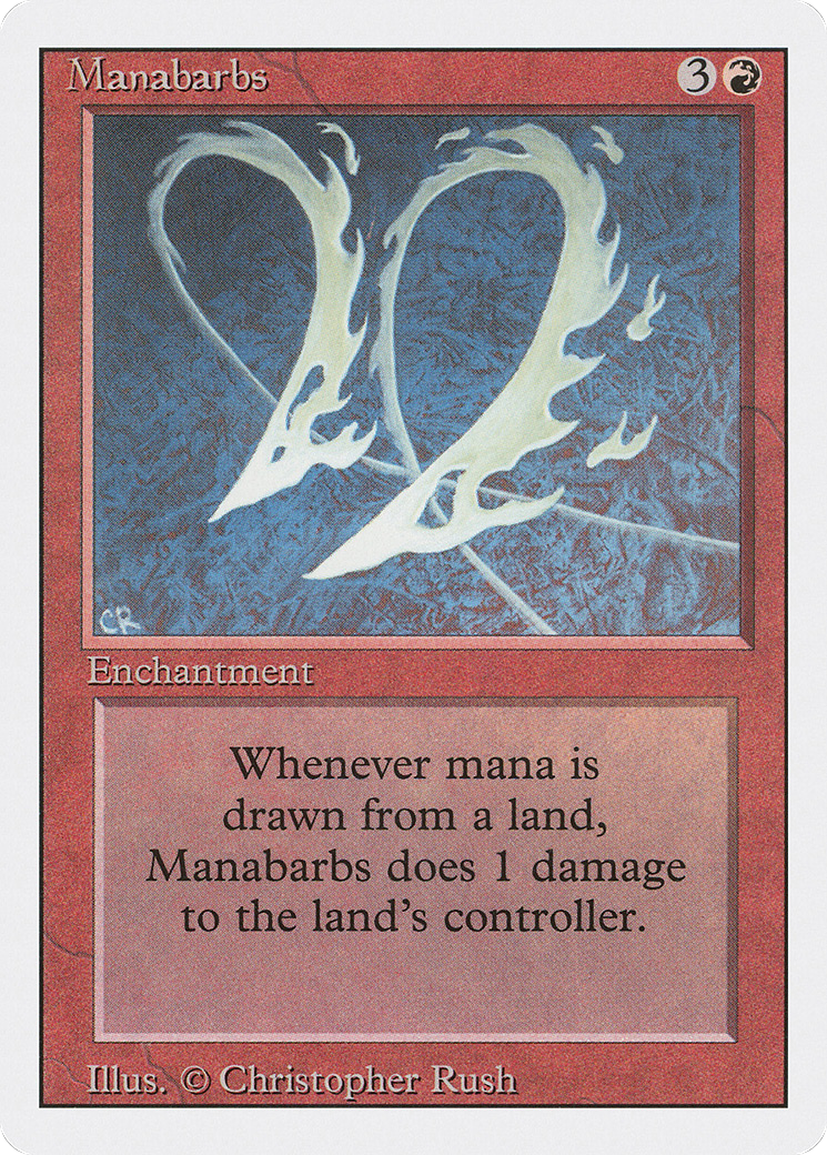 Manabarbs (3ED-165) - Revised Edition - Premium MTG Single from Wizards of the Coast - Just $1.05! Shop now at Game Crave Tournament Store