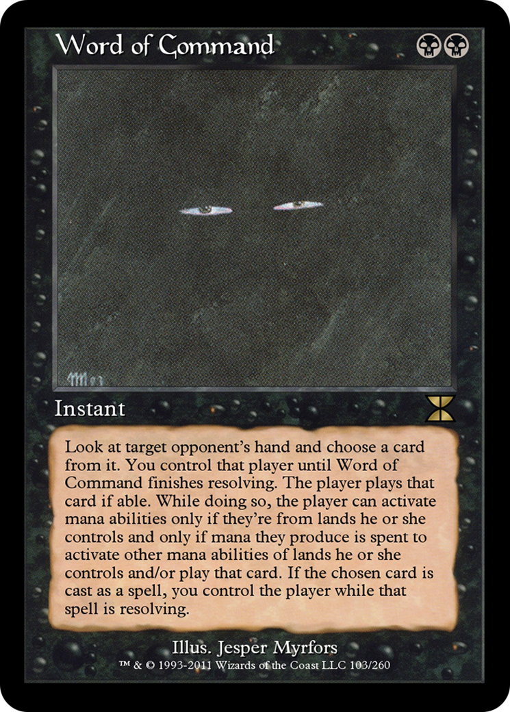 Word of Command (ME4-103) - Masters Edition IV - Premium MTG Single from Wizards of the Coast - Just $0! Shop now at Game Crave Tournament Store