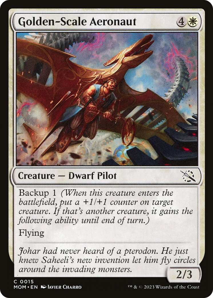 Golden-Scale Aeronaut (MOM-015) - March of the Machine - Premium MTG Single from Wizards of the Coast - Just $0.08! Shop now at Game Crave Tournament Store