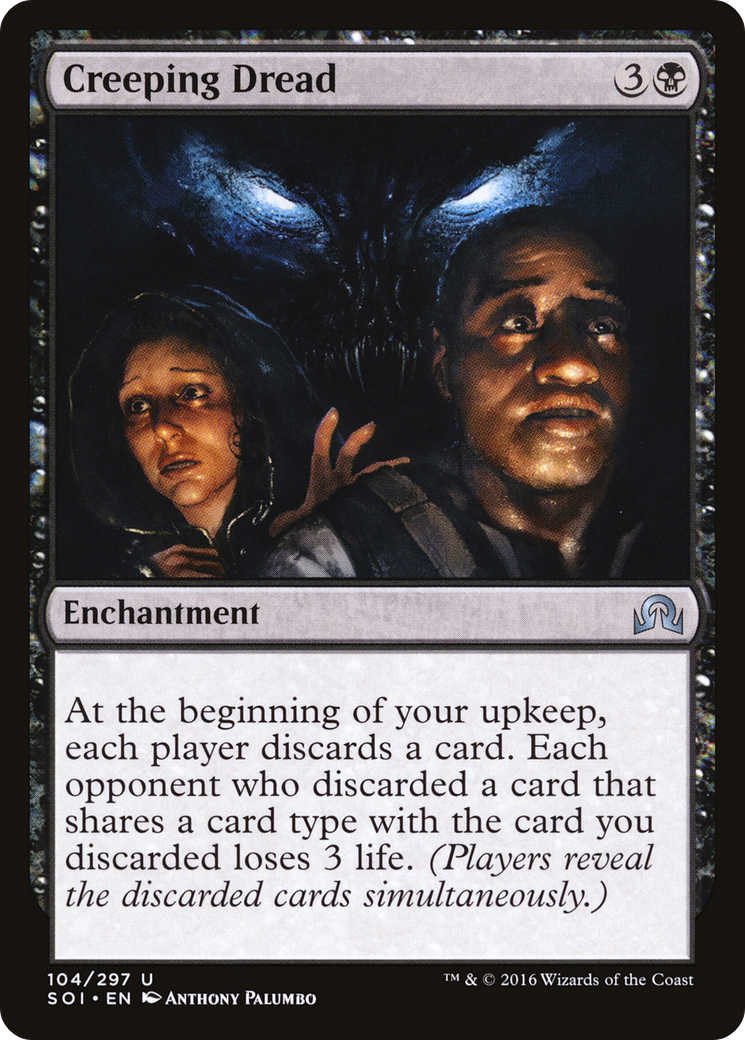 Creeping Dread (SOI-104) - Shadows over Innistrad Foil - Premium MTG Single from Wizards of the Coast - Just $0.11! Shop now at Game Crave Tournament Store