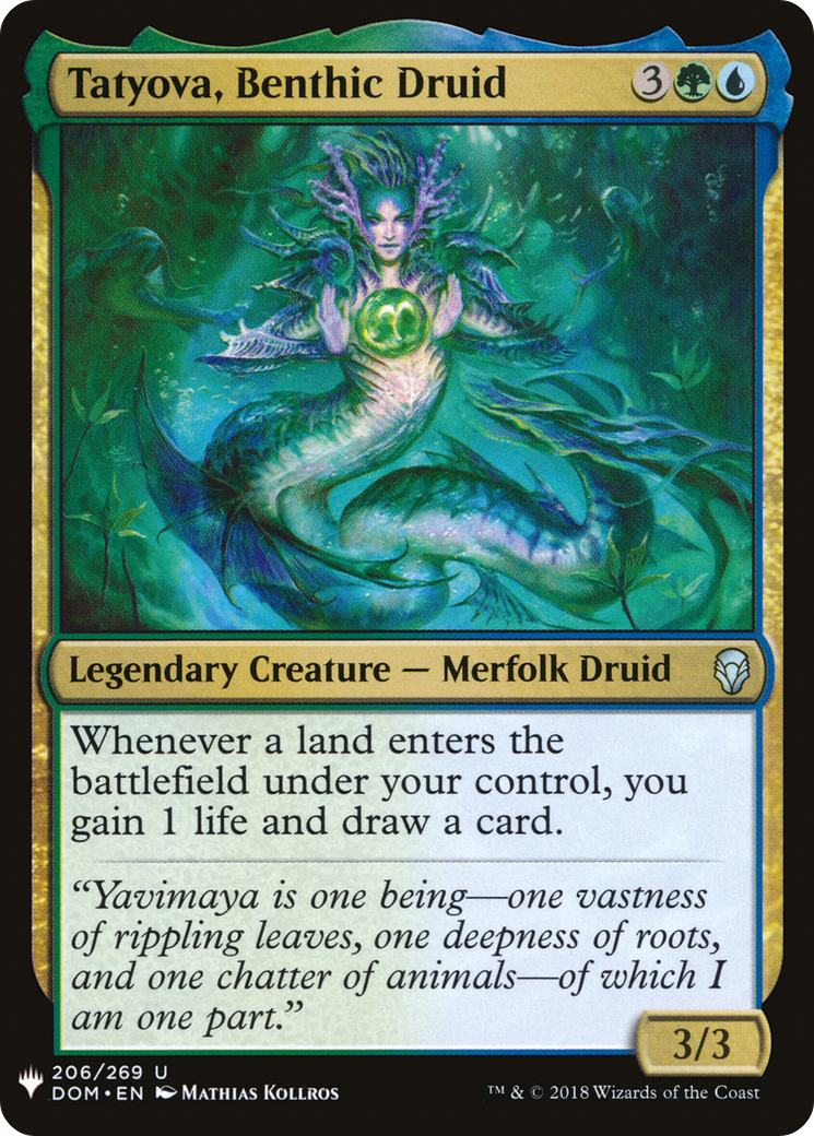 Tatyova, Benthic Druid (MB1-1494) - Mystery Booster - Premium MTG Single from Wizards of the Coast - Just $0.08! Shop now at Game Crave Tournament Store