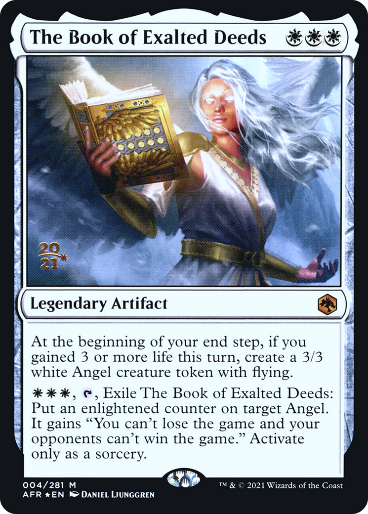 The Book of Exalted Deeds (PAFR-04S) - Adventures in the Forgotten Realms Promos Foil - Premium MTG Single from Wizards of the Coast - Just $1.97! Shop now at Game Crave Tournament Store