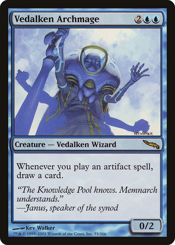 Vedalken Archmage (MRD-055) - Mirrodin - Premium MTG Single from Wizards of the Coast - Just $2.23! Shop now at Game Crave Tournament Store