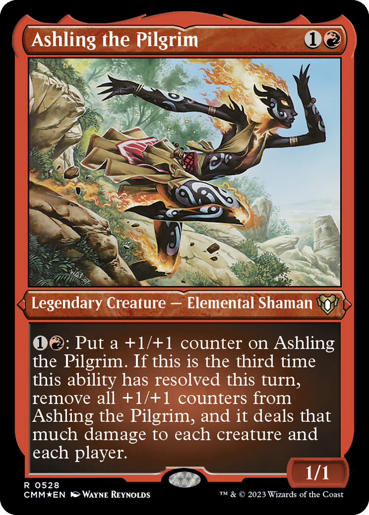 Ashling the Pilgrim (CMM-528) - Commander Masters Etched Foil - Premium MTG Single from Wizards of the Coast - Just $0.59! Shop now at Game Crave Tournament Store