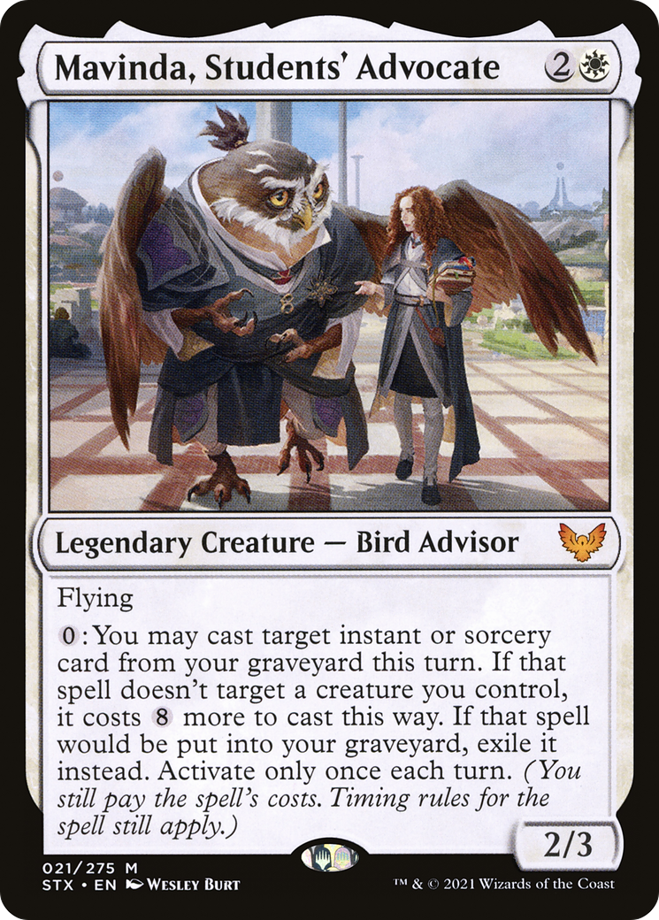 Mavinda, Students' Advocate (STX-021) - Strixhaven: School of Mages Foil - Premium MTG Single from Wizards of the Coast - Just $0.17! Shop now at Game Crave Tournament Store