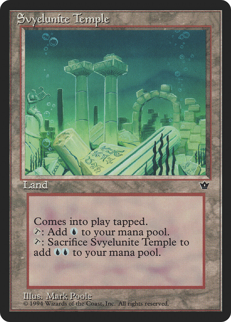 Svyelunite Temple (FEM-102) - Fallen Empires - Premium MTG Single from Wizards of the Coast - Just $0.29! Shop now at Game Crave Tournament Store