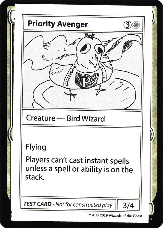 Priority Avenger (CMB2-009) - Mystery Booster Playtest Cards 2021 - Premium MTG Single from Wizards of the Coast - Just $0.25! Shop now at Game Crave Tournament Store