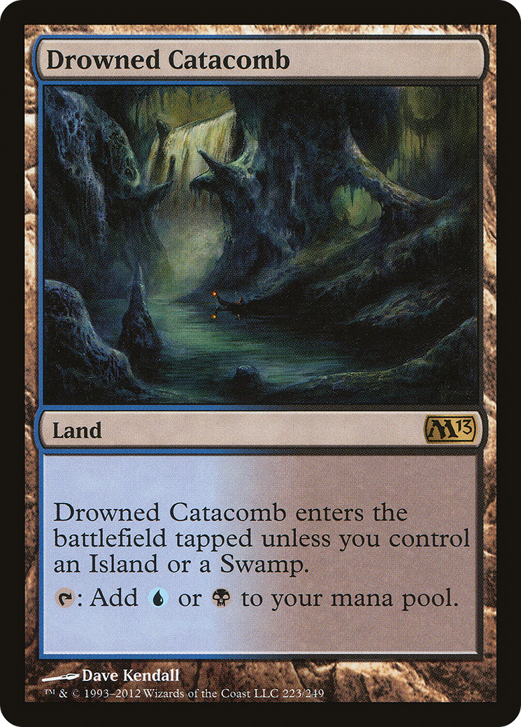 Drowned Catacomb (M13-223) - Magic 2013 - Premium MTG Single from Wizards of the Coast - Just $0.47! Shop now at Game Crave Tournament Store