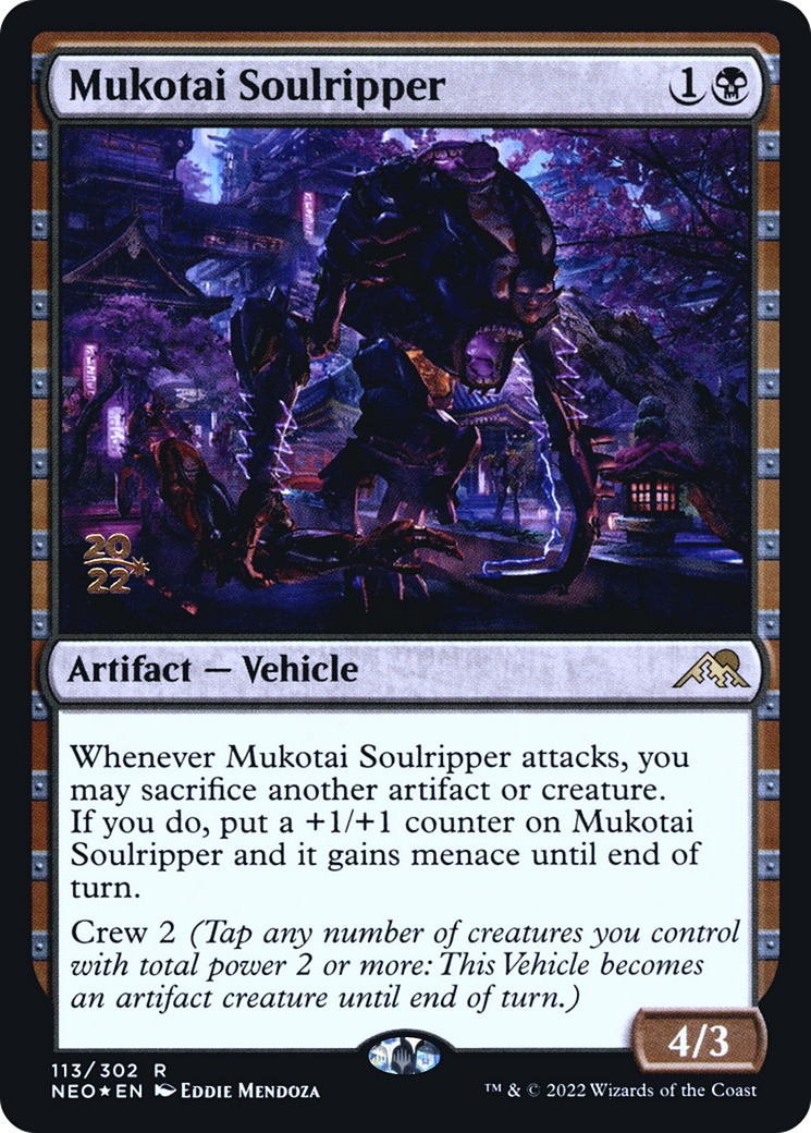 Mukotai Soulripper (PNEO-113S) - Kamigawa: Neon Dynasty Promos Foil - Premium MTG Single from Wizards of the Coast - Just $0.08! Shop now at Game Crave Tournament Store