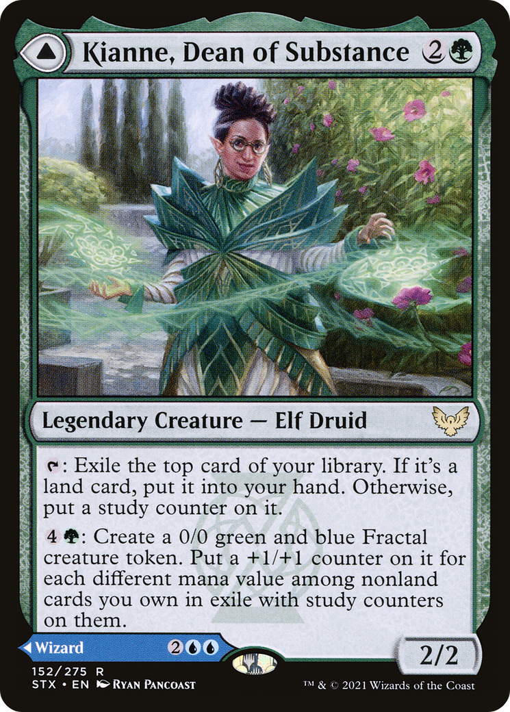 Kianne, Dean of Substance // Imbraham, Dean of Theory (STX-152) - Strixhaven: School of Mages Foil - Premium MTG Single from Wizards of the Coast - Just $0.08! Shop now at Game Crave Tournament Store