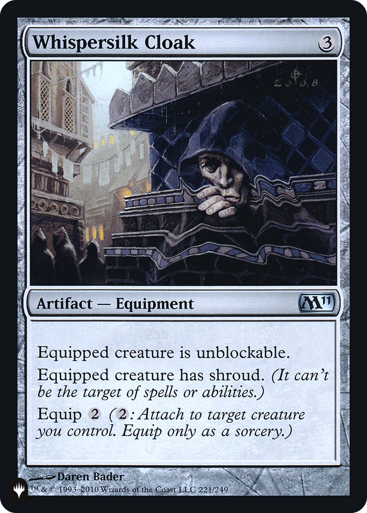 Whispersilk Cloak (PHED-058) - Heads I Win, Tails You Lose Foil - Premium MTG Single from Wizards of the Coast - Just $1.47! Shop now at Game Crave Tournament Store
