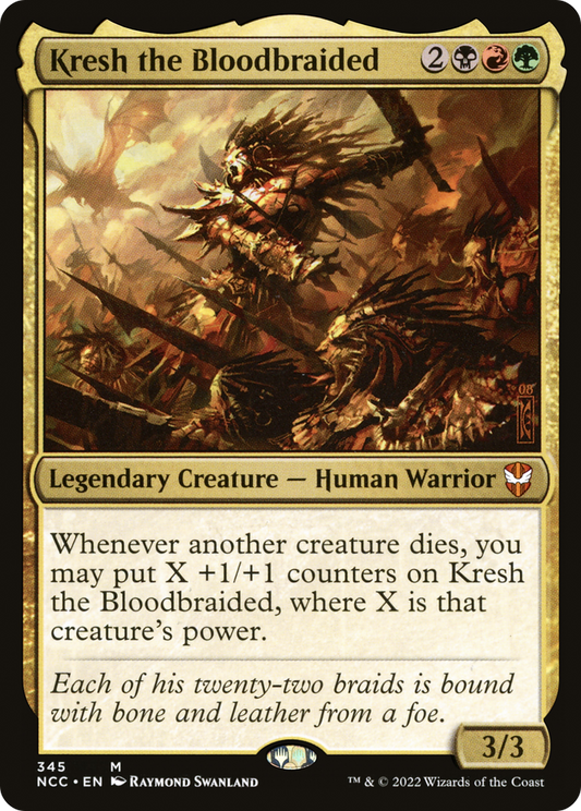 Kresh the Bloodbraided (NCC-345) - New Capenna Commander - Premium MTG Single from Wizards of the Coast - Just $0.14! Shop now at Game Crave Tournament Store