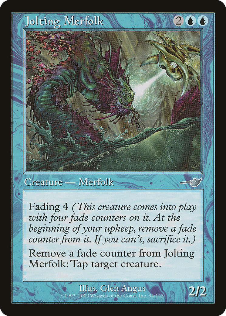 Jolting Merfolk (NEM-034) - Nemesis - Premium MTG Single from Wizards of the Coast - Just $0.08! Shop now at Game Crave Tournament Store