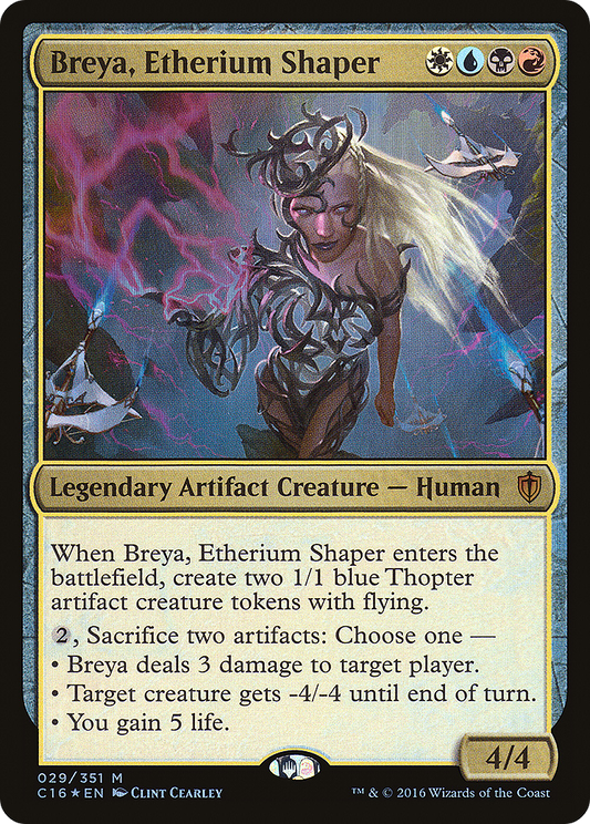 Breya, Etherium Shaper (C16-029) - Commander 2016 Foil - Premium MTG Single from Wizards of the Coast - Just $1.46! Shop now at Game Crave Tournament Store