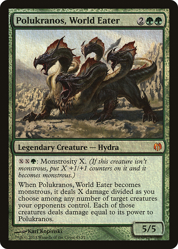 Polukranos, World Eater (DDL-043) - Duel Decks: Heroes vs. Monsters Foil - Premium MTG Single from Wizards of the Coast - Just $0.53! Shop now at Game Crave Tournament Store