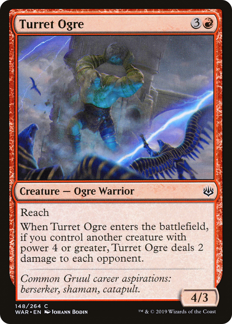 Turret Ogre (WAR-148) - War of the Spark Foil - Premium MTG Single from Wizards of the Coast - Just $0.08! Shop now at Game Crave Tournament Store