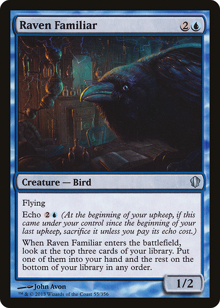 Raven Familiar (C13-055) - Commander 2013 - Premium MTG Single from Wizards of the Coast - Just $0.08! Shop now at Game Crave Tournament Store