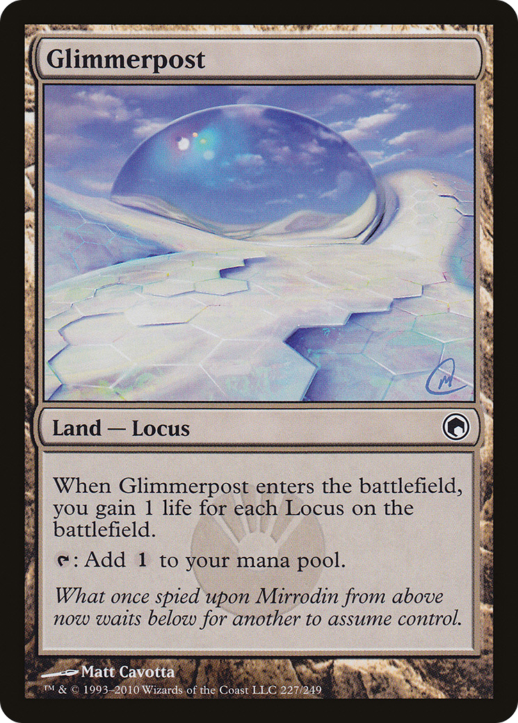 Glimmerpost (SOM-227) - Scars of Mirrodin Foil - Premium MTG Single from Wizards of the Coast - Just $1.94! Shop now at Game Crave Tournament Store