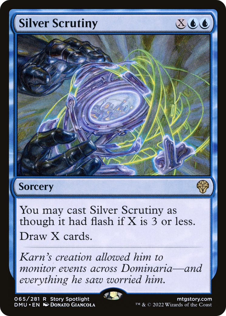 Silver Scrutiny (DMU-065) - Dominaria United - Premium MTG Single from Wizards of the Coast - Just $0.08! Shop now at Game Crave Tournament Store