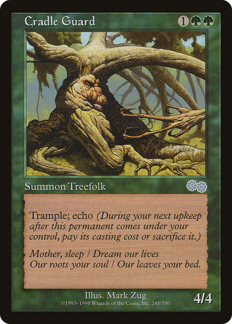 Cradle Guard (USG-245) - Urza's Saga - Premium MTG Single from Wizards of the Coast - Just $0.08! Shop now at Game Crave Tournament Store