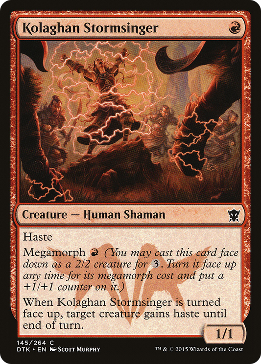 Kolaghan Stormsinger (DTK-145) - Dragons of Tarkir - Premium MTG Single from Wizards of the Coast - Just $0.08! Shop now at Game Crave Tournament Store