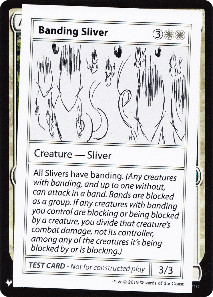 Banding Sliver (CMB1-002) - Mystery Booster Playtest Cards 2019 - Premium MTG Single from Wizards of the Coast - Just $6.98! Shop now at Game Crave Tournament Store