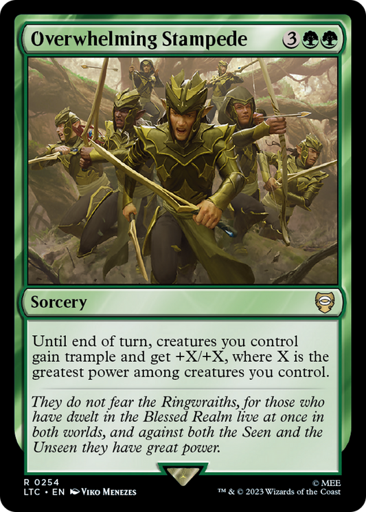 Overwhelming Stampede (LTC-254) - Tales of Middle-earth Commander - Premium MTG Single from Wizards of the Coast - Just $0.30! Shop now at Game Crave Tournament Store