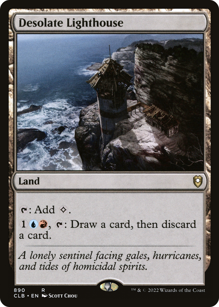 Desolate Lighthouse (CLB-890) - Commander Legends: Battle for Baldur's Gate - Premium MTG Single from Wizards of the Coast - Just $0.08! Shop now at Game Crave Tournament Store