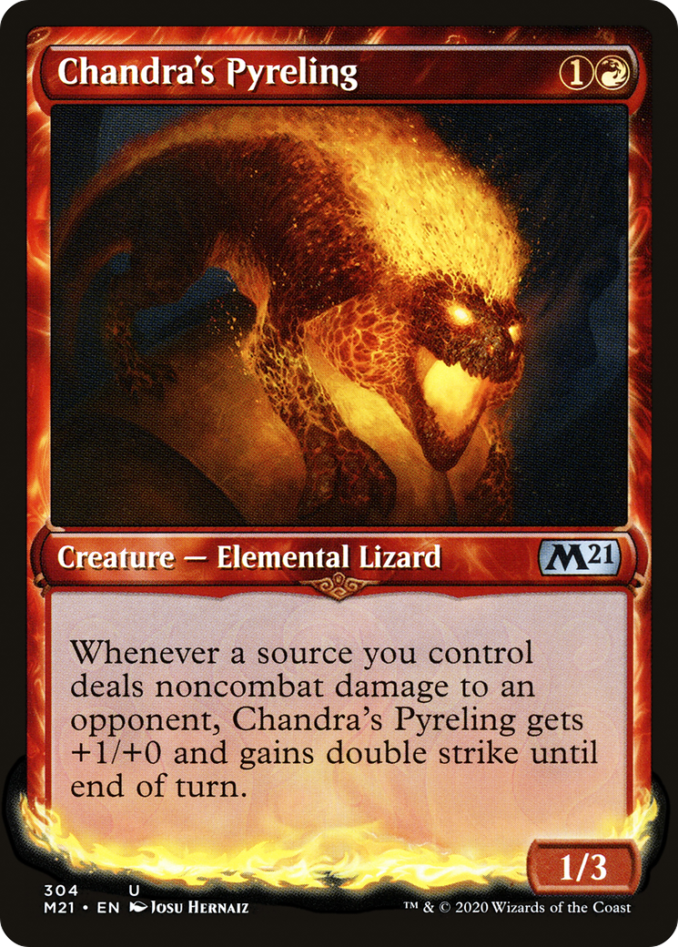 Chandra's Pyreling (M21-304) - Core Set 2021: (Showcase) - Premium MTG Single from Wizards of the Coast - Just $0.25! Shop now at Game Crave Tournament Store