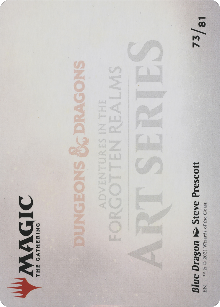 Blue Dragon // Blue Dragon (AAFR-073) - Adventures in the Forgotten Realms Art Series (Borderless) - Premium MTG Single from Wizards of the Coast - Just $0! Shop now at Game Crave Tournament Store