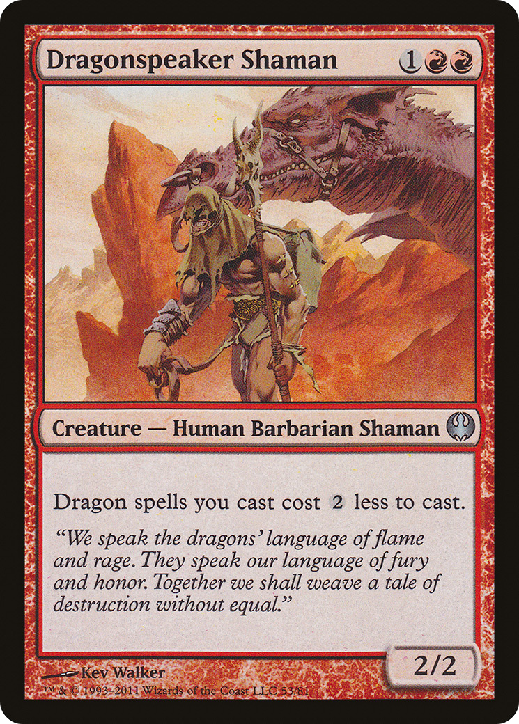 Dragonspeaker Shaman (DDG-053) - Duel Decks: Knights vs. Dragons - Premium MTG Single from Wizards of the Coast - Just $3.37! Shop now at Game Crave Tournament Store