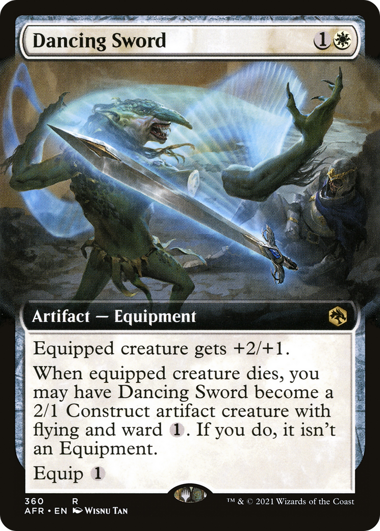 Dancing Sword (AFR-360) - Adventures in the Forgotten Realms: (Extended Art) Foil - Premium MTG Single from Wizards of the Coast - Just $0.21! Shop now at Game Crave Tournament Store