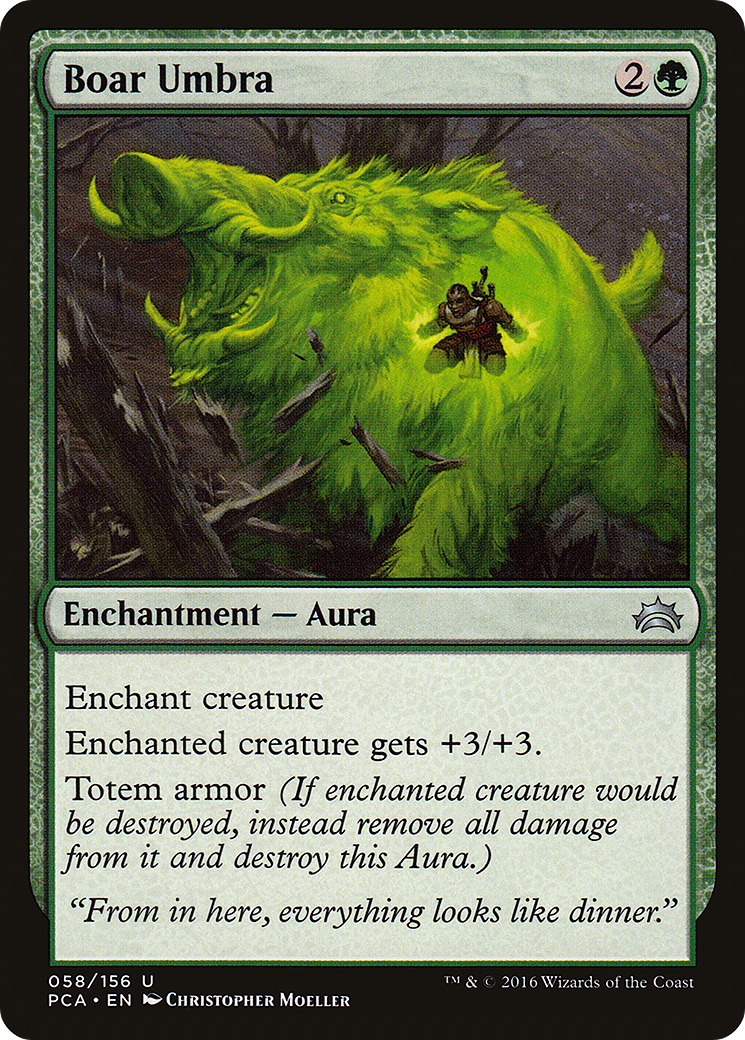 Boar Umbra (PCA-058) - Planechase Anthology - Premium MTG Single from Wizards of the Coast - Just $0.23! Shop now at Game Crave Tournament Store