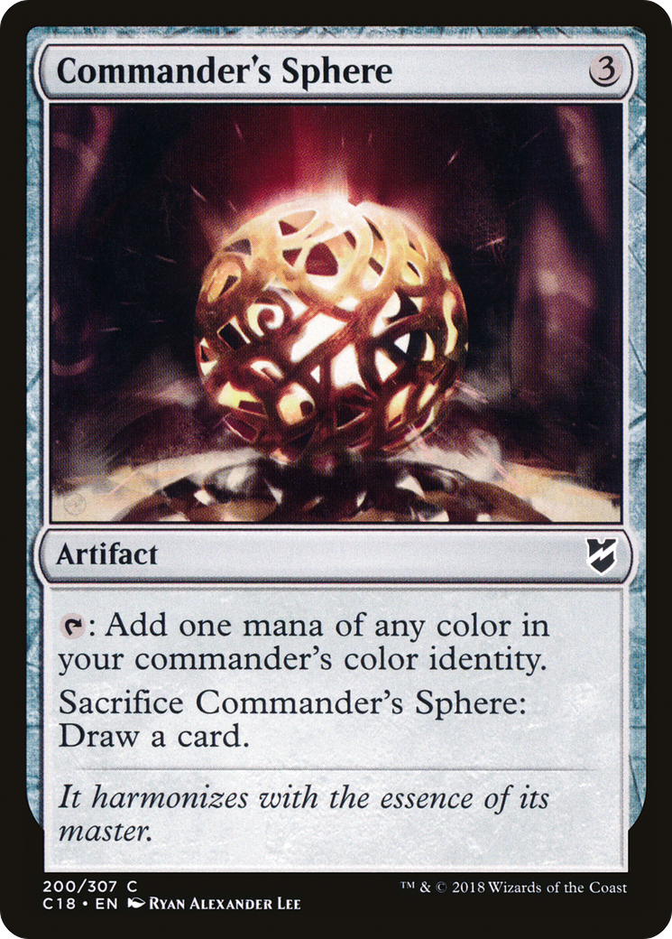 Commander's Sphere (C18-200) - Commander 2018 - Premium MTG Single from Wizards of the Coast - Just $0.08! Shop now at Game Crave Tournament Store