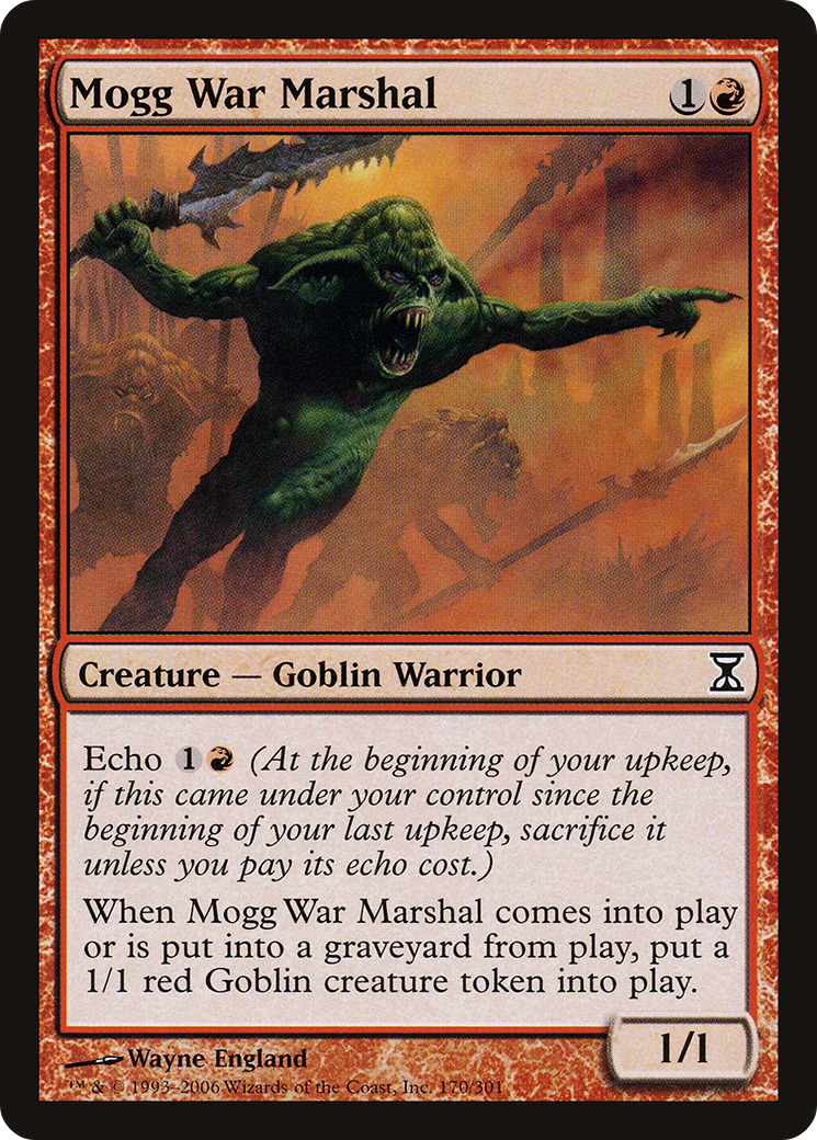 Mogg War Marshal (TSP-170) - Time Spiral - Premium MTG Single from Wizards of the Coast - Just $0.08! Shop now at Game Crave Tournament Store