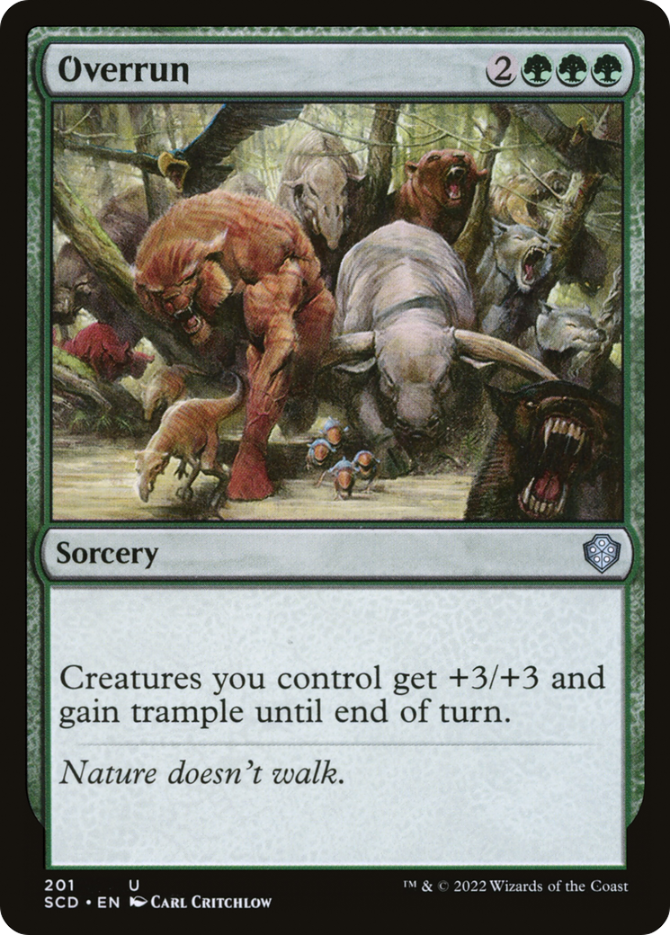 Overrun (SCD-201) - Starter Commander Decks - Premium MTG Single from Wizards of the Coast - Just $0.08! Shop now at Game Crave Tournament Store