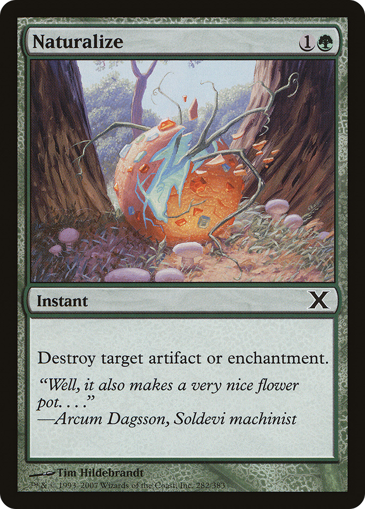 Naturalize (10E-282) - Tenth Edition - Premium MTG Single from Wizards of the Coast - Just $0.08! Shop now at Game Crave Tournament Store