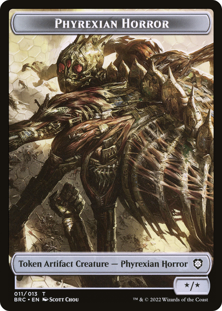 Phyrexian Horror (TBRC-011) - The Brothers' War Commander Tokens - Premium MTG Single from Wizards of the Coast - Just $0! Shop now at Game Crave Tournament Store