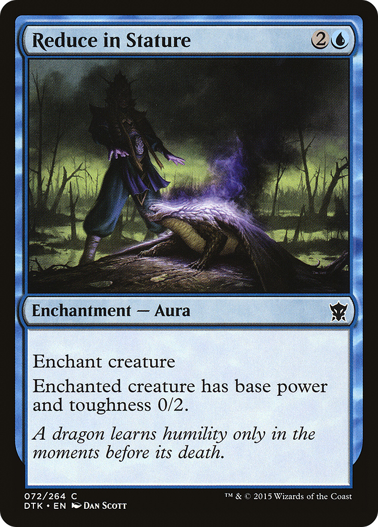 Reduce in Stature (DTK-072) - Dragons of Tarkir - Premium MTG Single from Wizards of the Coast - Just $0.08! Shop now at Game Crave Tournament Store