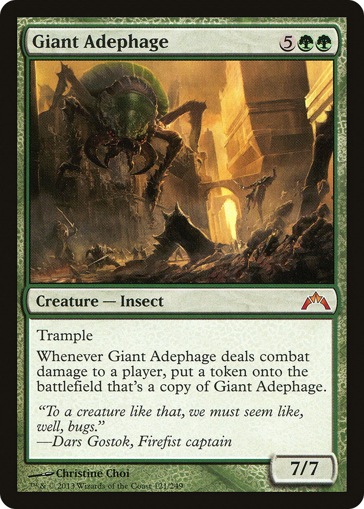 Giant Adephage (GTC-121) - Gatecrash - Premium MTG Single from Wizards of the Coast - Just $0.58! Shop now at Game Crave Tournament Store