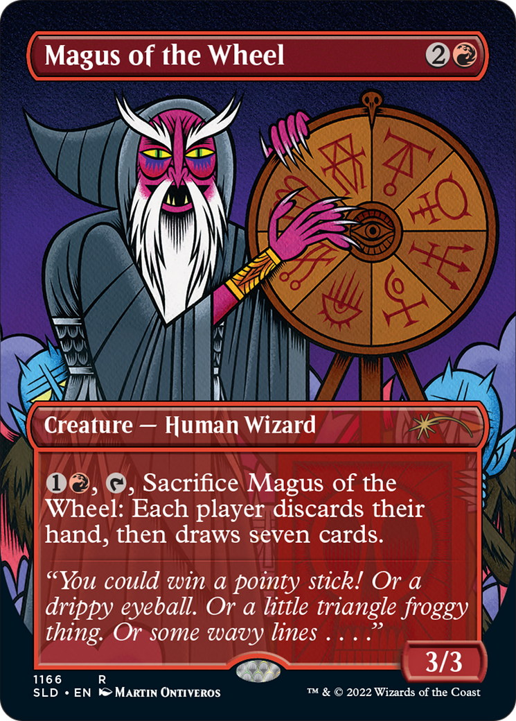 Magus of the Wheel (SLD-1166) - Secret Lair Drop (Borderless) Foil - Premium MTG Single from Wizards of the Coast - Just $2.87! Shop now at Game Crave Tournament Store